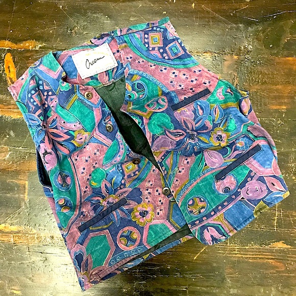 Vintage Patterned Skirt & Vest Set - Picture 6 of 14